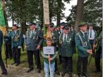 Antreten auf dem Hof Schmitte zum Antreten bei 75-jährigen Jubiläum vom Schützenverein Meckelwege