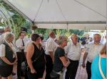 Gratulation auf dem Sch&uuml;tzenfest in Kattenvenne - Sch&uuml;tzenk&ouml;nig Maurice Hirche
