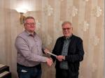 ehemaliger Vorsitzender Peter Lutterbey (rechts) und sein Nachfolger Frank Osterhaus